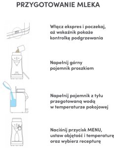 Luna Bambini Ekspres do przygotowywania mleka modyfikowanego Milk Maker Pro 11