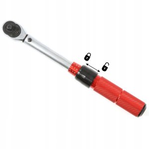 Mar-Pol KLUCZ DYNAMOMETRYCZNY Z NASADKAMI 1/4" 5-24Nm 8