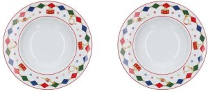 Rose&Tulipani Zestaw 2 talerzy do zupy THE CHRISTMAS BAND 24 cm 1