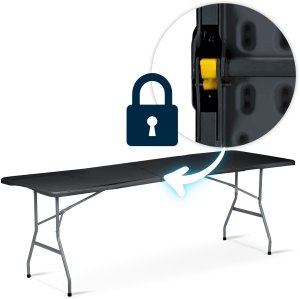 Stół ogrodowy składany 244 cm Plonos czarny 8