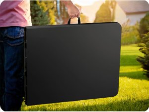 Stół ogrodowy składany 244 cm Plonos czarny 10