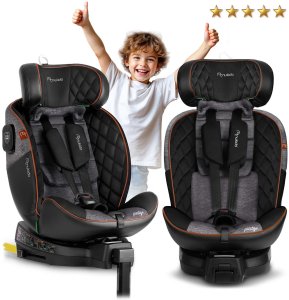 Fotelik samochodowy Nukido Fotelik samochodowy Prestige Line czarno-szary 0-36 kg ISOFIX 12