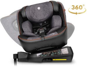 Fotelik samochodowy Nukido Fotelik samochodowy Prestige Line czarno-szary 0-36 kg ISOFIX 8