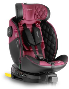 Fotelik samochodowy Nukido Fotelik samochodowy Prestige Line czarno-różowy 0-36 kg ISOFIX 2