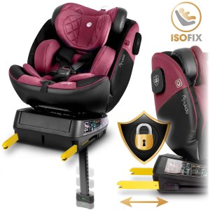 Fotelik samochodowy Nukido Fotelik samochodowy Prestige Line czarno-różowy 0-36 kg ISOFIX 5