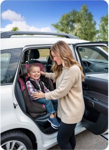 Fotelik samochodowy Nukido Fotelik samochodowy Prestige Line czarno-różowy 0-36 kg ISOFIX 6