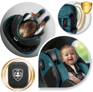 Fotelik samochodowy Nukido Fotelik samochodowy Prestige Line czarno-niebieski 0-36 kg ISOFIX 12