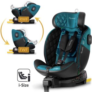 Fotelik samochodowy Nukido Fotelik samochodowy Prestige Line czarno-niebieski 0-36 kg ISOFIX 19