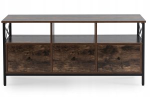 Szafka RTV pod Telewizor Rustykalna Industrialna Loft z Szufladami ZONE 5