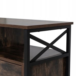 Szafka RTV pod Telewizor Rustykalna Industrialna Loft z Szufladami ZONE 8