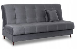 Wersalka Sofa Kanapa Rozkładana z Funkcją Spania Dwuosobowa Szara LIMA 4