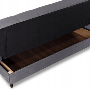 Wersalka Sofa Kanapa Rozkładana z Funkcją Spania Dwuosobowa Szara LIMA 6
