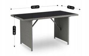 Mebel Elite Zestaw Mebli Ogrodowych Technorattan Sofa Na Taras Ogród Komplet COLORADO 16