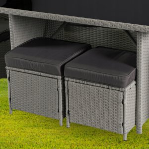 Mebel Elite Zestaw Mebli Ogrodowych Technorattan Sofa Na Taras Ogród Komplet COLORADO 8