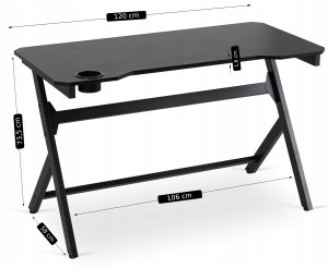 Biurko Gamingowe Komputerowe Dla Dziecka Na Prezent Młodzieżowe BLECK 11