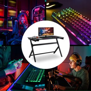 Biurko Gamingowe Komputerowe Dla Dziecka Na Prezent Młodzieżowe BLECK 2