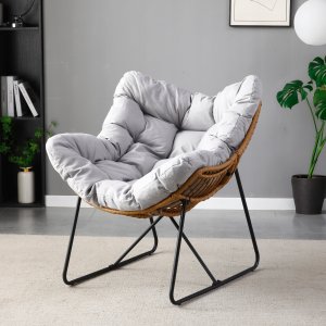 Fotel Leżak Ogrodowy Leżanka Do Salonu Na Taras FIN Szary 4