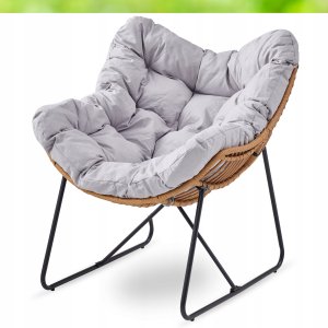Fotel Leżak Ogrodowy Leżanka Do Salonu Na Taras FIN Szary 5