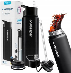 Butelka termiczna Wessper ActiveMax Steeline 700ml (WES266-BK-700) 12