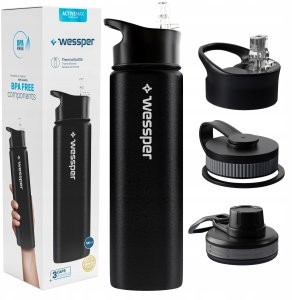 Butelka termiczna Wessper ActiveMax Steeline 700ml (WES266-BK-700) 2