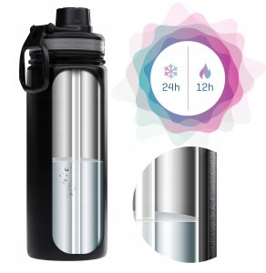 Butelka termiczna Wessper ActiveMax Steeline 700ml (WES266-BK-700) 7