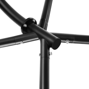 Fotel wiszący Ariane ze stelażem i poduszką 160kg - czarny 9