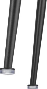 Krzesło barowe Luana, z oparciem, wygląd aksamitu - czarny/czarny, Zestaw 2 sztuk 8