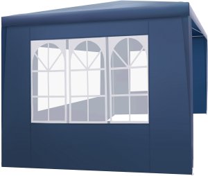 Pawilon Barinas z 3 ścianami bocznymi, wodoodporny, 3x3m - niebieski 4