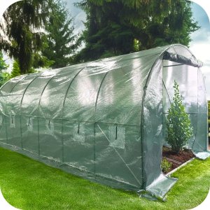 Tunel foliowy ogrodowy 18m2 6m x 3m x 2m zielony Shark Tools 5