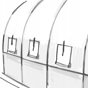 Tunel foliowy ogrodowy 18m2 6m x 3m x 2m zielony Shark Tools 9