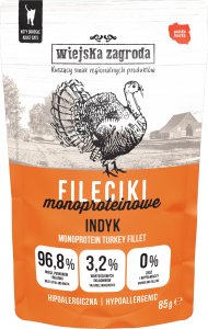 Karma mokra dla kota Fileciki Indyk (dorosły) 85g 1