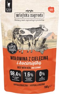 Karma mokra dla kota Wołowina z cielęciną i kocimiętką (dorosły) 100g 1