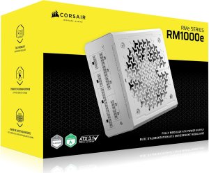 Zasilacz Corsair RM1000e 2025 White 1000W ATX 3.1 (CP-9020294-EU) 12