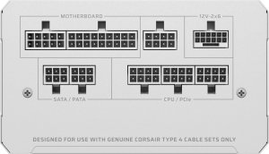Zasilacz Corsair RM1000e 2025 White 1000W ATX 3.1 (CP-9020294-EU) 5