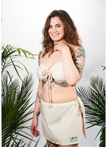 Biustonosz na saunę ALMASI w 100% naturalna bawełna Yeye Biały M 7