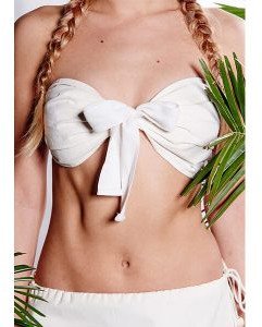 Biustonosz na saunę ASILI w 100% naturalna bawełna Yeye M Ecru 1