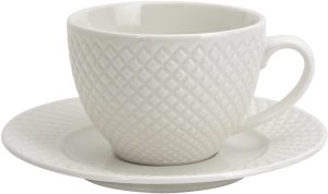 Komplet 2 filiżanek 250 ml + spodki Mediolan 1