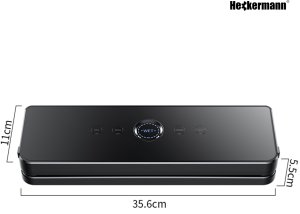Zgrzewarka próżniowa do pakowania żywności Heckermann 2900 Czarna 7