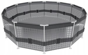 Basen stelażowy 366x100 Steel Pro Max Rattan Bestway 16609 stelaż + niecka 5