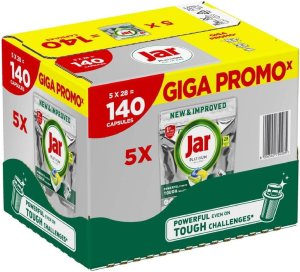 Kapsułki do zmywarki JAR All in One Lemon 5x28szt 1