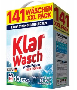 KLAR Proszek do prania KLAR WASCH White 141 prań 10,07kg 2