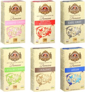Zestaw Herbat Premium BASILUR 6x 50g 150 saszetek 1