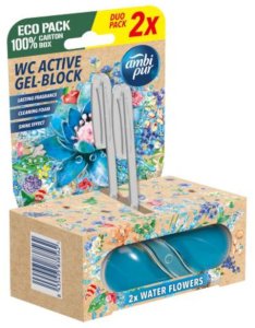 Zawieszka do WC AMBI PUR Water Flowers Duo Pack 2x 45g 2