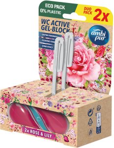Zawieszka do WC AMBI PUR Rose & Lily Duo Pack 2x 45 g 1