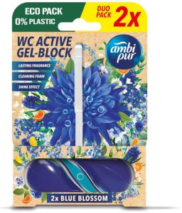 Zawieszka do WC AMBI PUR Blue Blossom Duo Pack 2x 45g 1