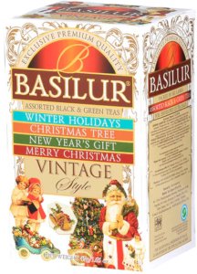 Herbata cejlońska BASILUR Vintage Style Czarna i zielona 4 smaki 25 torebek 2