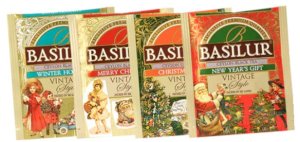Herbata cejlońska BASILUR Vintage Style Czarna i zielona 4 smaki 25 torebek 4