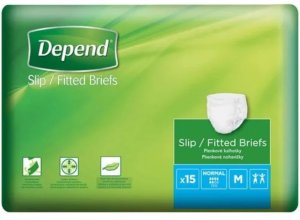 Pieluchy dla dorosłych DEPEND SLIP Normal rozmiar M 15szt 1