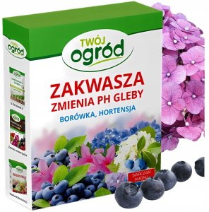 Nawóz do borówek i hortensji 1kg Twój Ogród - zmienia pH gleby (zakwasza) 1