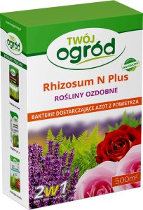Rhizosum N Plus Twój Ogród 2w1 Rośliny Ozdobne 2,5g w zestawie Wapniak Kornicki 1kg 1